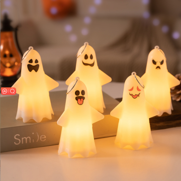 Liontin Hantu Halloween Portabel Anak -Anak - Lilin Elektronik untuk Dekorasi Pesta