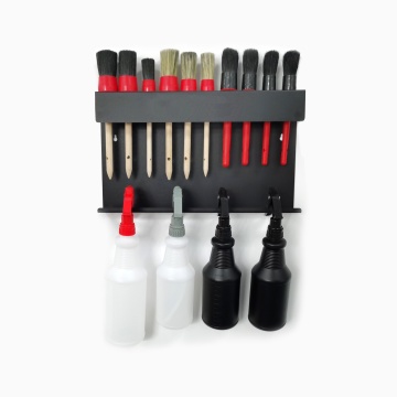 Wall-Mounted Holder for Car Care Brushes and Accessories