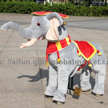 Super Soft Plush Elephant, Ride on toy motorbike