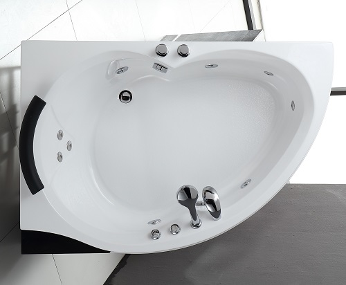 Acrylic Massage Bathtub with Whirlpool Jets