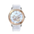 Padrão de flor Women Leather Pearl Watch