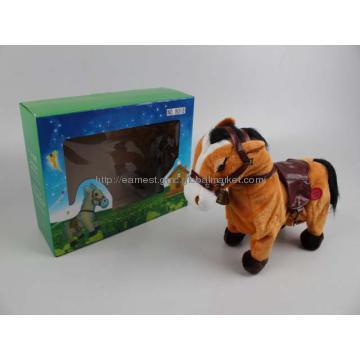 Battery operated plush horse can walk with music