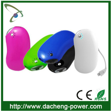 Built-in micro USB cable portable charger power bank 5200mAH