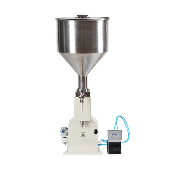 A02: 5-50ml Small Pneumatic Filling Machine for Ketchup, Mustard, Sauce, Peanut Butter, Sesame Oil, and Cleanse Paste