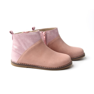 Moda mistura cor brilhante couro crianças botas