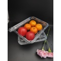 Plateau de fruits transparent pour animaux de compagnie