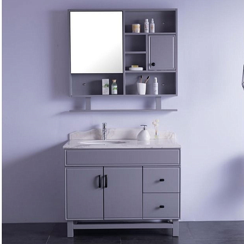 armoire de salle de bain avec miroir