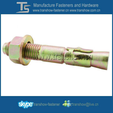 color zinc plated Wedge anchor