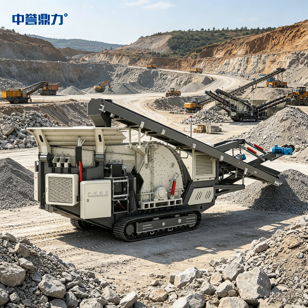mobile stone crushing plant