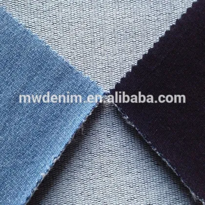 french terry yarn dyed fabric knit denim fabric