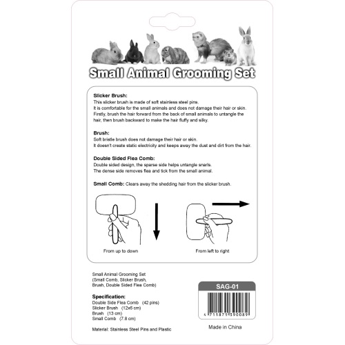 Percell Small Animal Grooming Tool Set