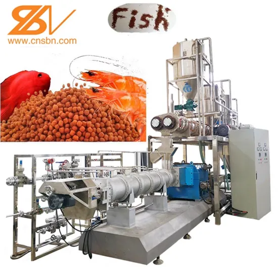 3000kg/h Aquatic Fish Feed Extruder Production Line for Floating Fish Food Pellets