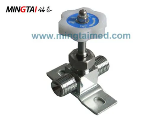 Medical gas oxygen valve