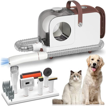 Met aspirateur à faible bruit 5 en 1 et kit de toilettage