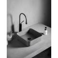 Simple Design Square Cement Bathroom Wash Hand Basin