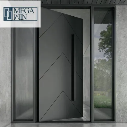 Modern Aluminum Villa Entrance Door Metal Pivot Door