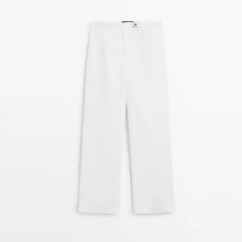 Women's elegant and minimalist straight leg casual pants