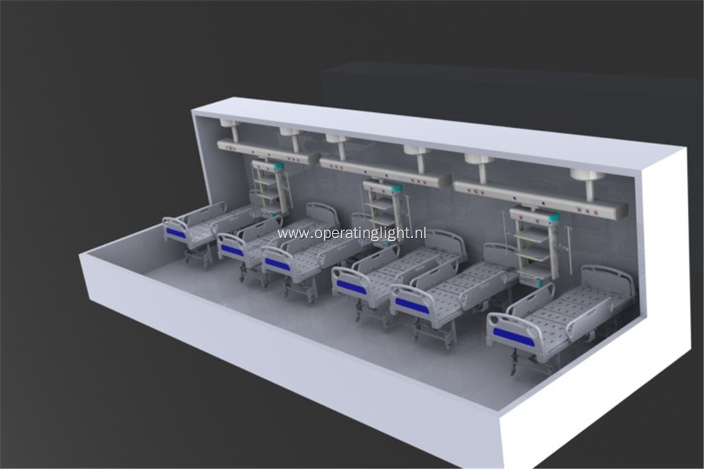 Pneumatic braking system NICU ICU medical pendants