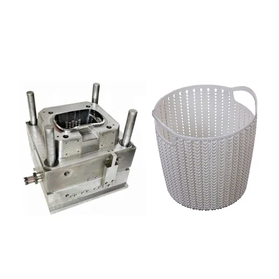 Hot Runner Rattan Design Plastic Laundry Basket Injection Mould
