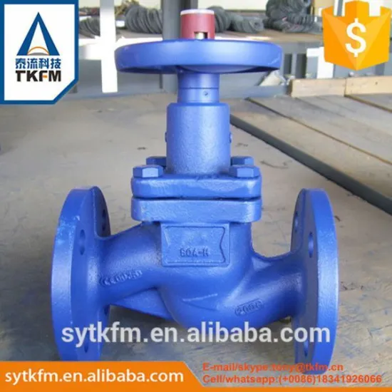 2015 TKFM hot sale gas medium DIN standard bellow seal 2'' 300lb wcb globe valve flanged bolted bonnet