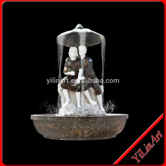 Garden Marble Stone Water Fountain With Boy And Girl Statue