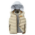 Men Jackets Sleeveless 2020 Winter Men's Warm Down Hooded Vest Male Cotton Thick Warm Waistcoat Fleece Thermal Soft Vests Men