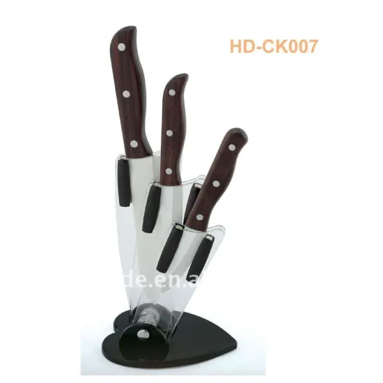 high quality 3-pc forever wooden handle ceramic knife set