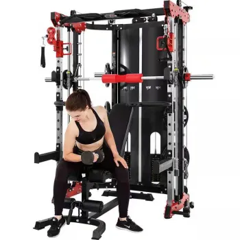Commercial Power Rack - Gym Fitness Equipment Multi-Function Trainer Smith Machine
