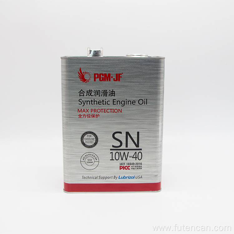 4L F-style Engine Oil Tin Can