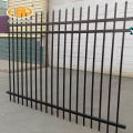 steel black square tube picket fence