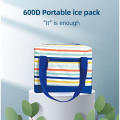 600Dリサイクル材料シンプルなポータブルアイスパック屋外旅行断熱食品キット卸売