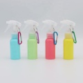 empty 30ml 50ml 60ml 100ml macaron color plastic pet small mini trigger spray bottle with keychain