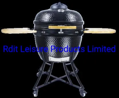 24" Outdoor Barbecue Clay Kamado Oven Portable Charcoal Ceramic Grill