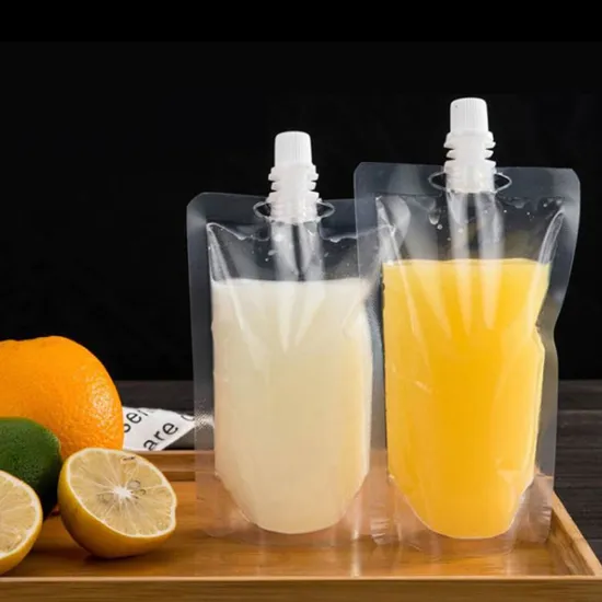 Clear Liquid Jelly Beverage Packaging: Stand-Up Suction Pouch with Spout