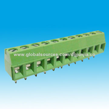 PCB Screw-less Terminal Block with 3.81mm Pitch