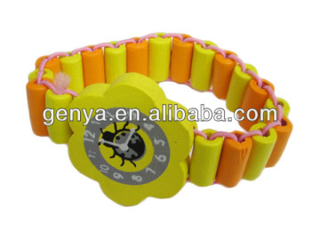 Hot selling Colorful Wood Beads Bracelet for kids