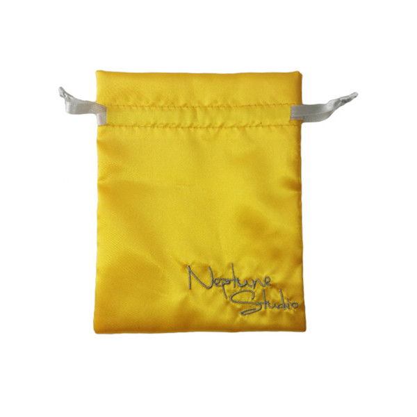 Satin Bag Pouch Yellow