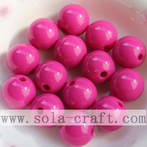 6MM Colors Opaque Acrylic Round Solid Smooth Jewelry Beads Wholesale Online