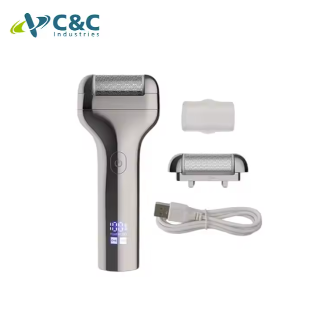Rechargeable Foot Grinder with LCD display Callus Remover Foot File Hard Skin Remover Skin Cleaning White Foot Care Tool