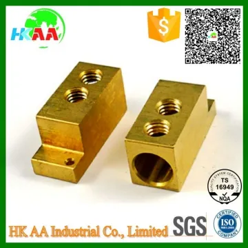 Custom precision solid brass CNC lathe machining milling brass terminal