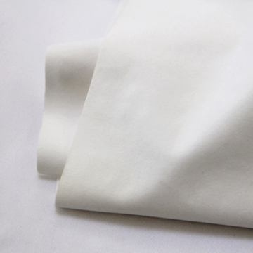 White flocked cloth
