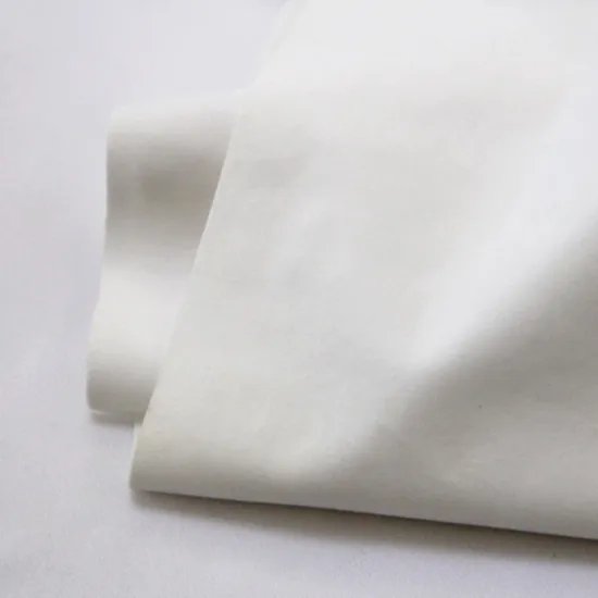 White flocked cloth