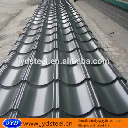 Popular Glazed colored steel roof tiles / corrugated color coated roof sheet