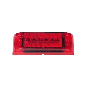 6" LED Marker Clearance Turn Light with Reflex Reflector for Truck Trailer - DOT/SAE/FMVSS108 Compliant