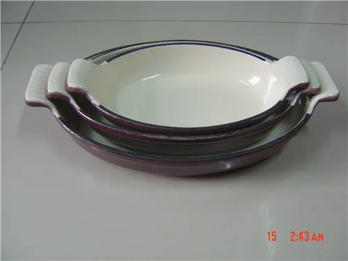 Enamel Cast Iron Gratin Pan