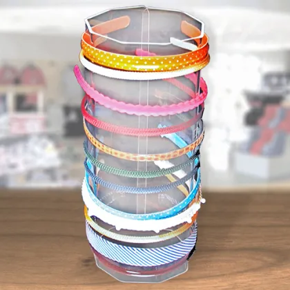 Transparent Acrylic Headband Holder Display, Clear Plastic Ornaments Stand