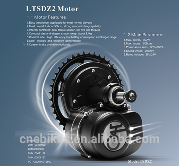 Reasonable price TSDZ2 mid drive electric bike conversion kit