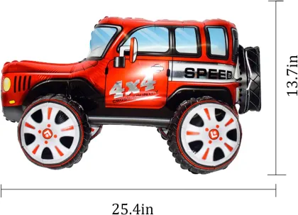 Off-road vehicle aluminum foil balloon