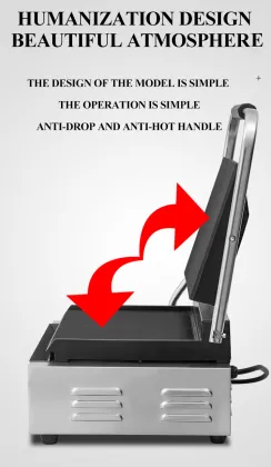 Automatic Contact Grill and Bread Machine for Snack Foods