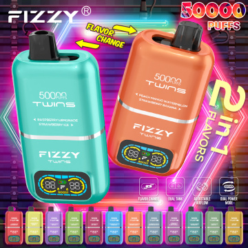 Disposable Vapes Pen Fizzy Twins 50000Puffs Double Flavor